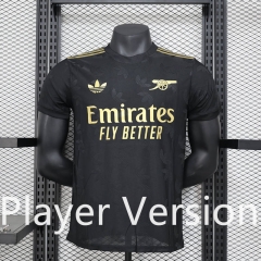 Player Version 2024-2025 Special Version Arsenal Black Thailand Soccer Jersey AAA-888