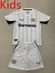 2024-2025 Bayer Leverkusen Away White Kid/Youth Soccer Uniform-AY