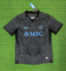 (S-4XL) 2024-2025 Napoli 2nd Away Black&Gray Thailand Soccer Jersey AAA-403
