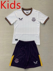 2024-2025 Everton 2nd Away White Kids/Youth Soccer Uniform-AY