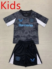 2024-2025 Bayer Leverkusen 2nd Away Black&Gray Kid/Youth Soccer Uniform-AY