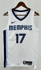 2023 Memphis Grizzlies White #17 NBA Jersey-311