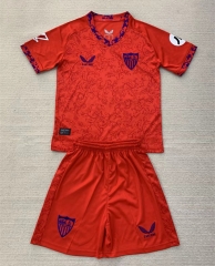 2024-2025 Sevilla Away Red Soccer Uniform-AY