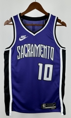 2025 Retro Version Sacramento Kings Purple #10 NBA Jersey-311