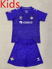 2024-2025 Real Betis Goalkeeper Purple Kid/Youth Soccer Uniform-AY