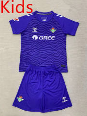 2024-2025 Real Betis Goalkeeper Purple Kid/Youth Soccer Uniform-AY