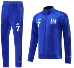 2024-2025 Manchester United Camouflage Blue Thailand Soccer Jacket Uniform-LH