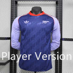 Player Version 2024-2025 Retro Version Arsenal Purple LS Thailand Soccer Jersey AAA-888