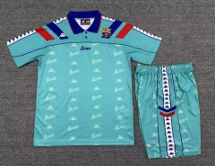 Retro Version 92-95 Barcelona Green Soccer Uniform-718