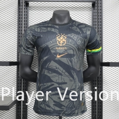 Player Version 2024-2025 Special Version Brazil Black&Gray Thailand Soccer Jersey AAA-888