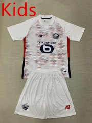 2024-2025 Lille Away White Kid/Youth Soccer Uniform-AY