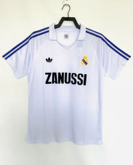 Retro Version 84-85 Real Madrid Home White Thailand Soccer Jersey AAA-811