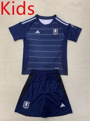2024-2025 Aston Villa 2nd Away Royal Blue Kids/Youth Soccer Uniform-AY