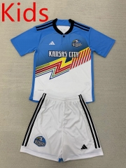 2024-2025 Sporting Kansas City 2nd Away Blue&White Kids/Youth Soccer Uniform-AY