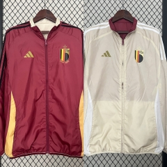 2024-2025 Belgium Maroon&Beige Thailand Double-Sided Wear Thailand Trench Coats-0255