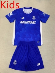 2024-2025 Deportivo Toluca FC 2nd Away Blue Kids/Youth Soccer Uniform-AY