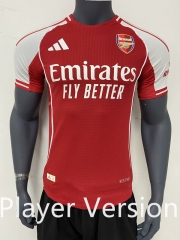 (S-3XL) Player Version 2025-2026 Arsenal Home Red Thailand Soccer Jersey AAA-5931