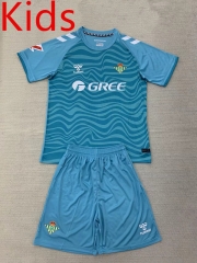 2024-2025 Real Betis Goalkeeper Laker Blue Kid/Youth Soccer Uniform-AY