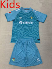 2024-2025 Real Betis Goalkeeper Laker Blue Kid/Youth Soccer Uniform-AY