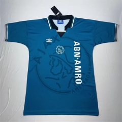 Retro Version 95-96 Ajax Away Blue Thailand Soccer Jersey AAA-4130