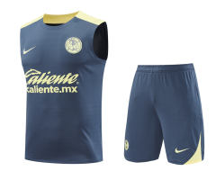 2024-2025 Club America Royal Blue Thailand Soccer Vest Uniform-418