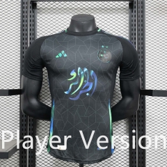 Player Version 2024-2025 Special Version Algeria Black Thailand Soccer Jersey AAA-888