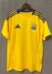 2024-2025 Ukraine Home Yellow Thailand Soccer Jersey AAA-9171
