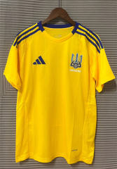 2024-2025 Ukraine Home Yellow Thailand Soccer Jersey AAA-9171