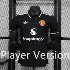 Player Version Special Version 2024-2025 Manchester United Black Thailand Soccer Jersey AAA-888