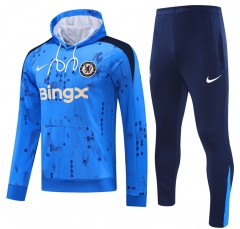 2024-2025 Chelsea Laker Blue Thailand Soccer TracksuitTracksuit With Hat-418