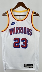 2025 Retro Golden State Warriors White #23 NBA Jersey-311
