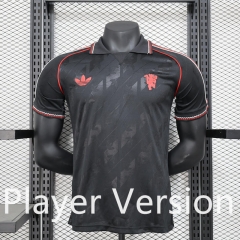 Player Version 2024-2025 Retro Version Manchester United Black Thailand Soccer Jersey AAA-888