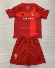 2024-2025 Real Zaragoza Away Red Soccer Uniform-AY