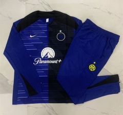 2024-2025 Inter Milan Camouflage Blue Thailand Soccer Tracksuit-815