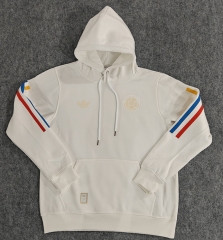 100th Anniversary Edition Colombia White Thailand Soccer Tracksuit Top With Hat-LH