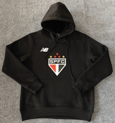 2024-2025 Sao Paulo Futebol Clube Black Thailand Soccer Tracksuit With Hat-LH