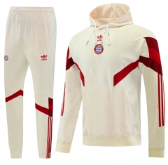 2024-2025 Bayern München Beige Thailand Soccer Tracksuit With Hat-LH