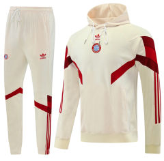 2024-2025 Bayern München Beige Thailand Soccer Tracksuit With Hat-LH