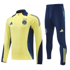 Player Version 2024-2025 Ajax Yellow Thailand Soccer Tracksuit-4627