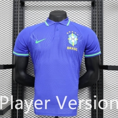 Player Version 2024-2025 Special Version Brazil Blue Thailand Soccer Jersey AAA-888