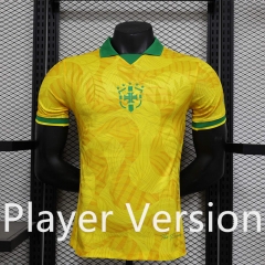 Player Version 2025-2026 Special Version Brazil Yellow Thailand Soccer Jersey AAA-888