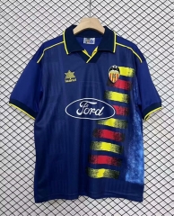 Retro Version 96-97 Valencia Away Blue Thailand Soccer Jersey AAA-2044