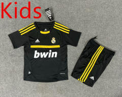 Retro Version 11-12 Real Madrid Away Black Kids/Youth Soccer Uniform-6748