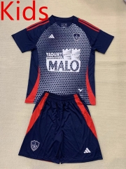2024-2025 Stade Brestois 29 2nd Away Royal Blue Kid/Youth Soccer Uniform-AY
