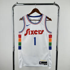 2025 City Edition Philadelphia 76ers White #1 NBA Jersey-311