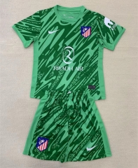 2024-2025 Atletico Madrid Goalkeeper Green Soccer Uniform-AY