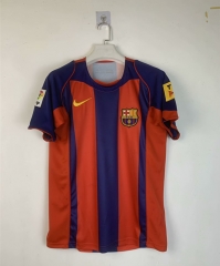 Retro Version 04-05 Barcelona Home Red&Blue Thailand Soccer Jersey AAA-7872