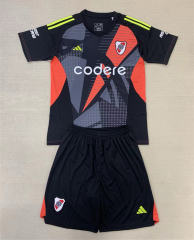 2024-2025 CA River Plate Goalkeeper Black Soccer Uniform-AY