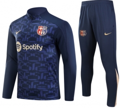 (S-3XL) 2024-2025 Barcelona UP-Cyan Thailand Soccer Tracksuit-GDP