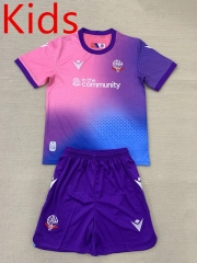 2024-2025 Bolton Wanderers Football Club 2nd Away Pink&Purple Kid/Youth Soccer Uniform-AY